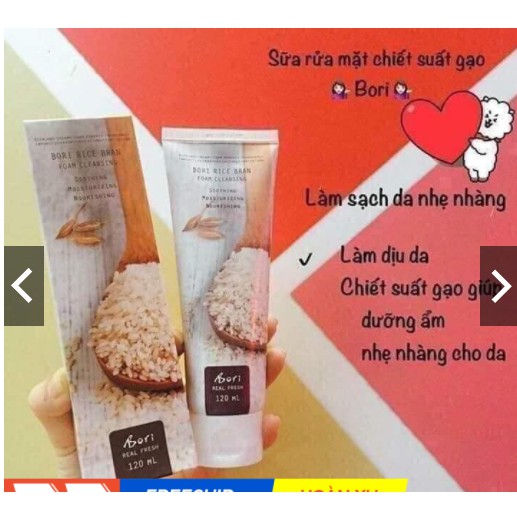 Sữa Rửa Mặt Cám Gạo  Trà Xanh Hàn Quốc Dùng Cho Cá Nhân, SPA Thẩm Mỹ