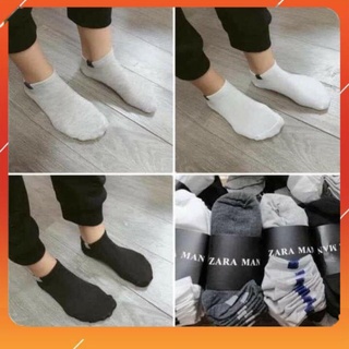 Set 10 đôi tất nam cổ ngắn thấm hút mồ hôi chính hãng
