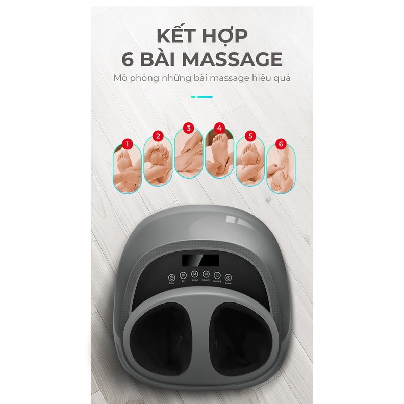 Máy Massage Chân NEPROCK Rung Xung Điện Bấm Huyệt, Thiết Bị Mát Xa, Trị Liệu, Thư Giãn, Giảm Mệt Mỏi