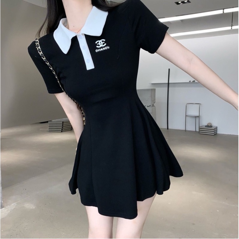 ĐẦM POLO 6 MẢNH THÊU