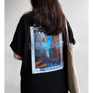 Áo NEWYORK CITY All The Basic form rộng thoải mái dễ phối đồ phong cách trẻ trung trendy 01XE0010