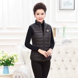 Áo gile phao lót nỉ nữ ( dư 1 xanh 1 đỏ 2xl và 1 đen xl)