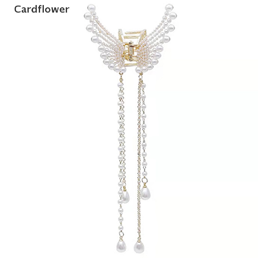 Kẹp Tóc Hình Bướm Đính Ngọc Trai Thời Trang Cho Nữ