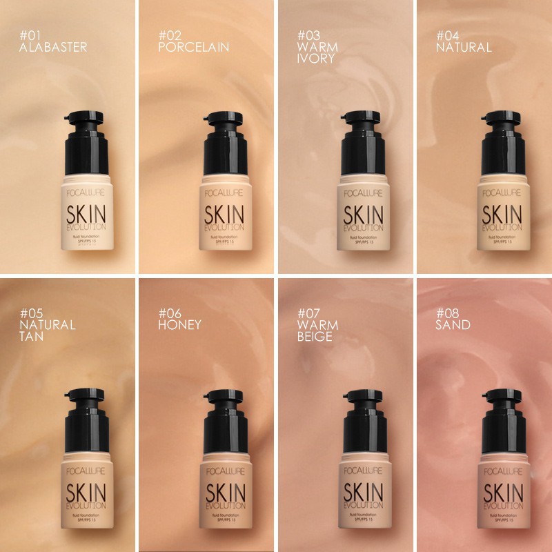 Bộ 4 sản phẩm FOCALLURE kem nền + chì kẻ mày + bút kẻ mắt + mascara đa năng
