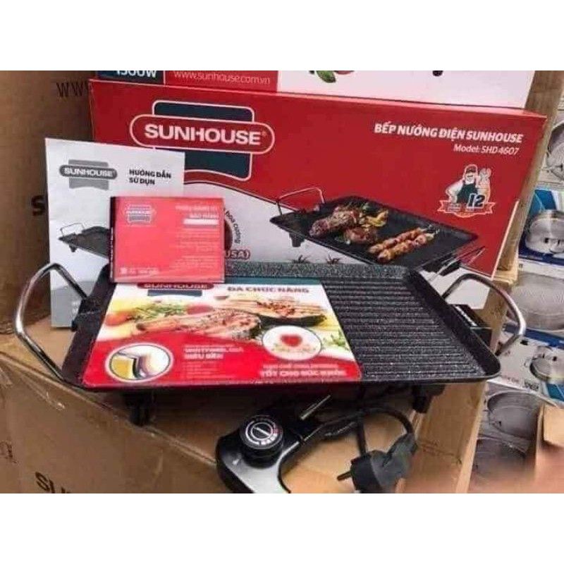 Bếp nướng điện SUNHOUSE SHD4607, Bếp nướng Sunhouse SHD4607 tốc độ nướng nhanh, tiết kiệm điện năng.