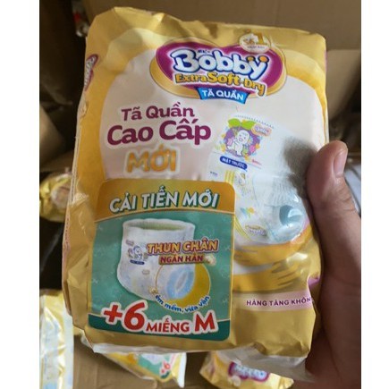 Combo 100 miếng tã quần Huggies/ Bobby size M100/L100/XL100/XXL100 - hàng tặng mẫu mới