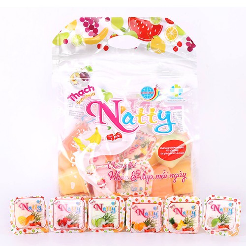 Thạch Sữa Chua Natty Long Hải Túi 432g