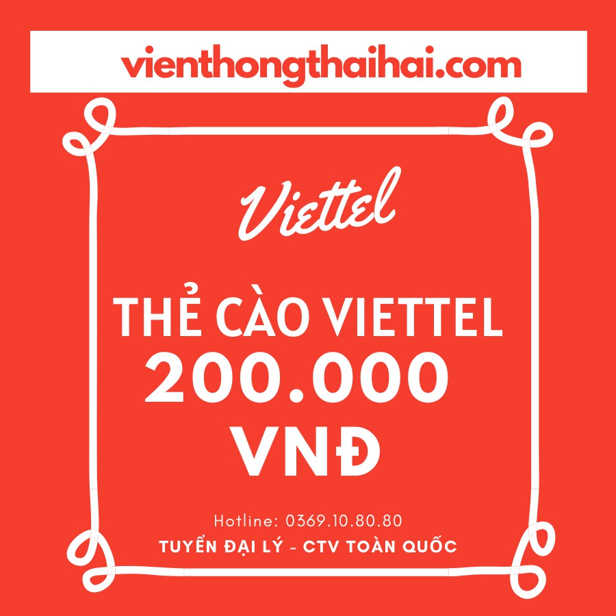 Thẻ Nạp Viettel 200K