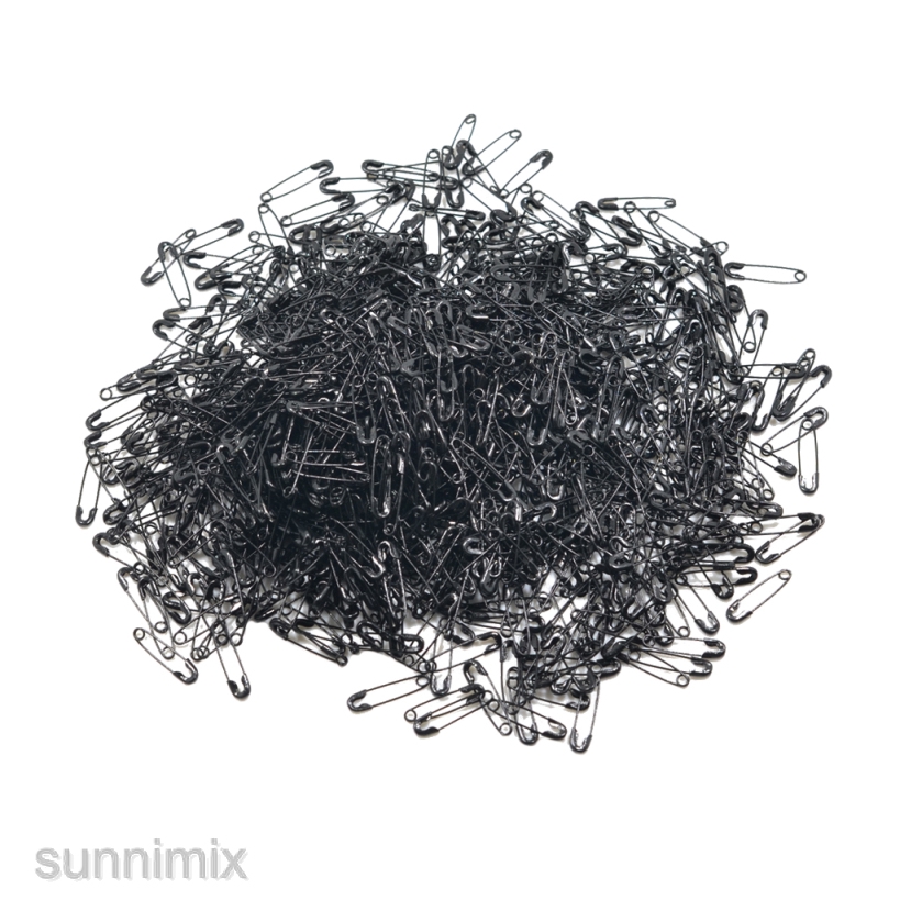 Set 1000 Ghim Cài Áo Mini 19mm Màu Đen Tiện Dụng