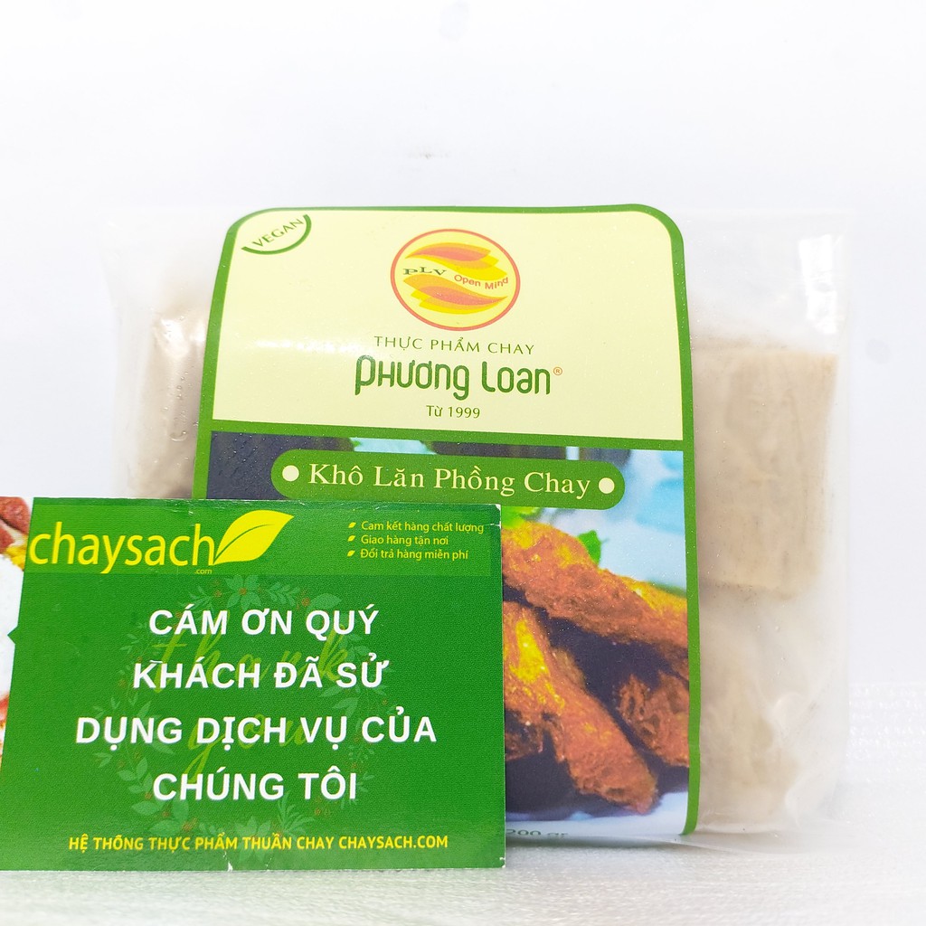 Khô Lăn Phồng Chay 200g Phương Loan Thơm ngon đậm đà - Chayhome -Thực Phẩm Chay + chỉ giao tại Hồ Chí Minh