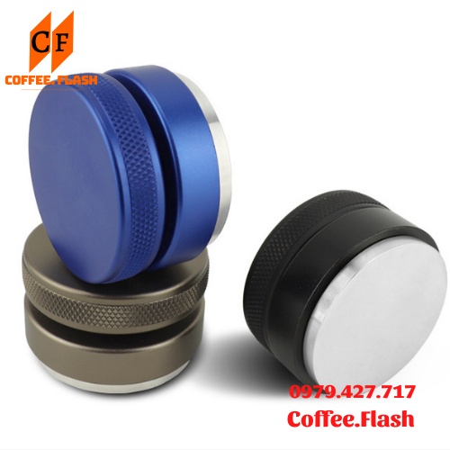 Tamper tay nén cà phê inox cao cấp, Tamper OCD dụng cụ nén và dàn đều cà phê Espresso size 51- 53- 58mm.