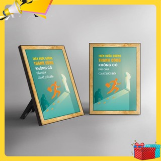 Tranh tạo động lực "Thành công là không lười biếng" -WB170