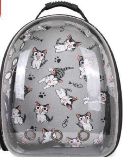 Balo trong suốt hoạ tiết mèo