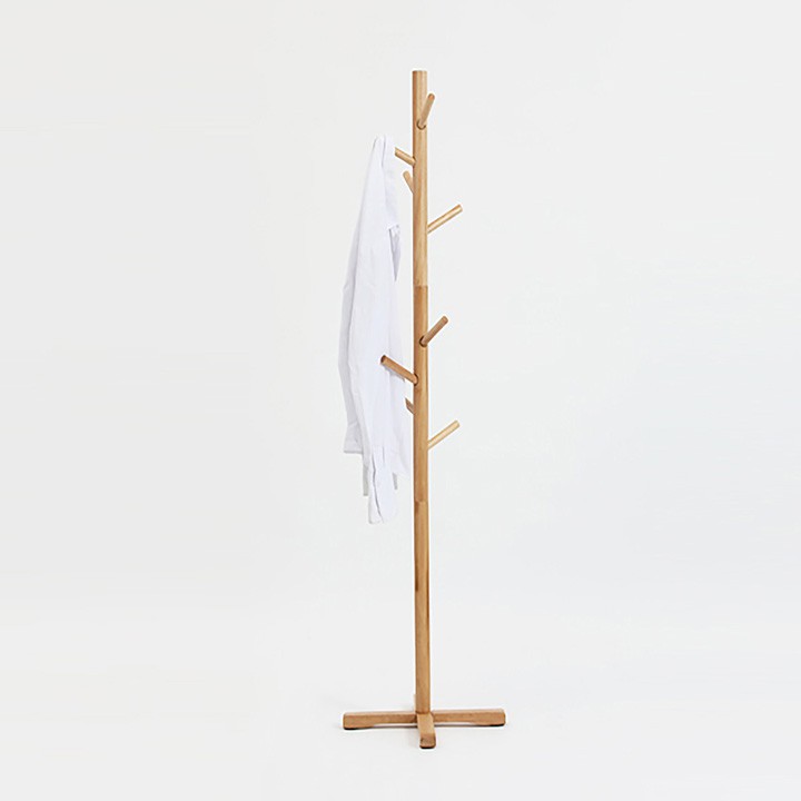 CÂY TREO QUÂN ÁO - PHỤ KIỆN HÀN QUỐC - STANDING HANGER NATURAL