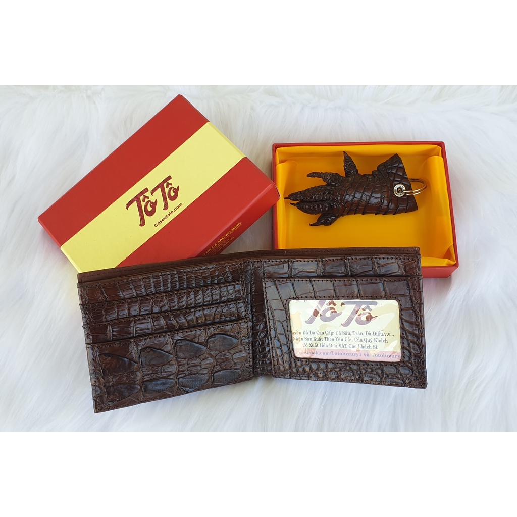 Ví gai Đuôi da cá sấu giá Hủy Diệt rẻ hơn 1/3 giá cửa hàng vây đuôi da cá sấu thật 100%