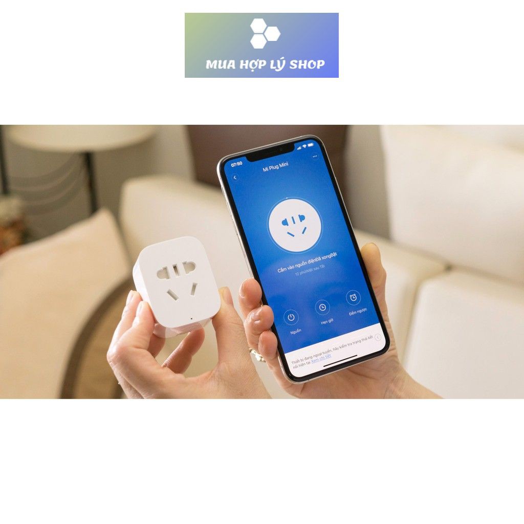 [CHÍNH HÃNG XIAOMI] Ổ Cắm Điện Bluetooth và WIFI Thông Minh Xiaomi Gen 2, hỗ trợ hẹn giờ tắt bật đèn hồ cá, máy bơm nước