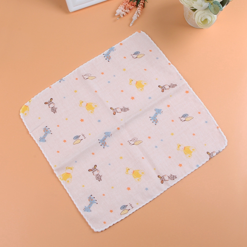 Khăn cotton thấm nước dãi hình tam giác đáng yêu cho em bé