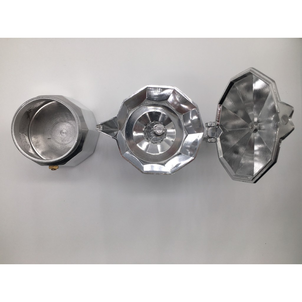 ẤM PHA CAFE CAO CẤP 300ml 6cup NHÔM, ấm pha cà phê moka express cappuccino Aluminum Nhôm cao cấp S.T