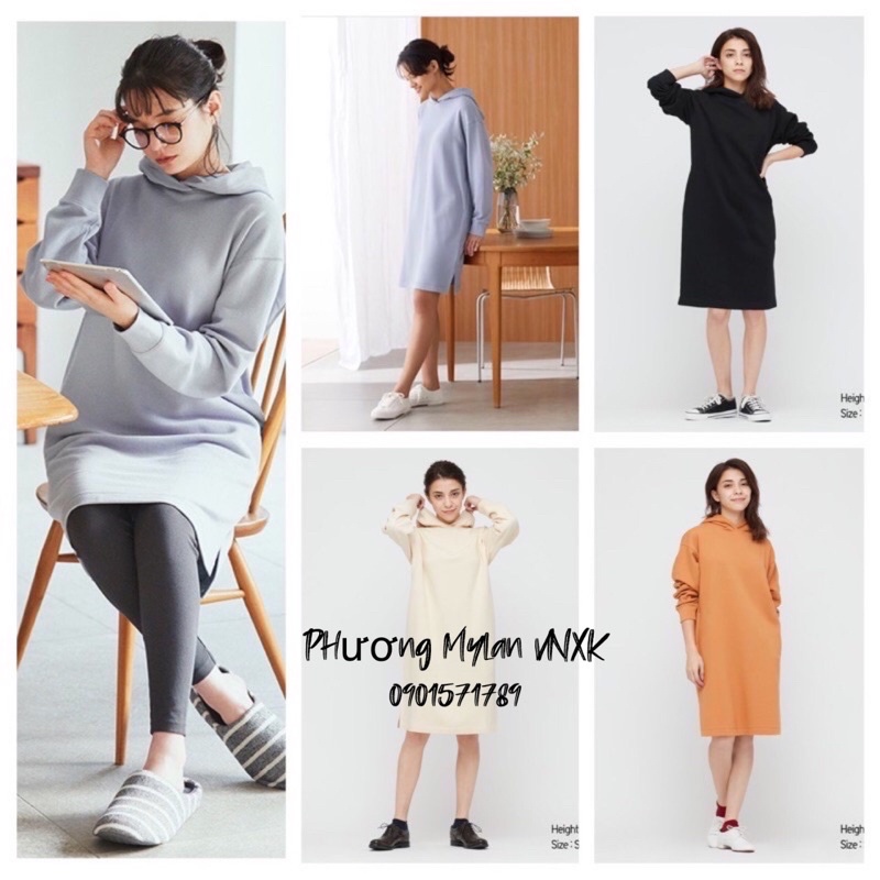 ĐẦM U.N.I hoodie xuất nhật nỉ da cá thoải mái [HÀNG TỐT] | BigBuy360 - bigbuy360.vn
