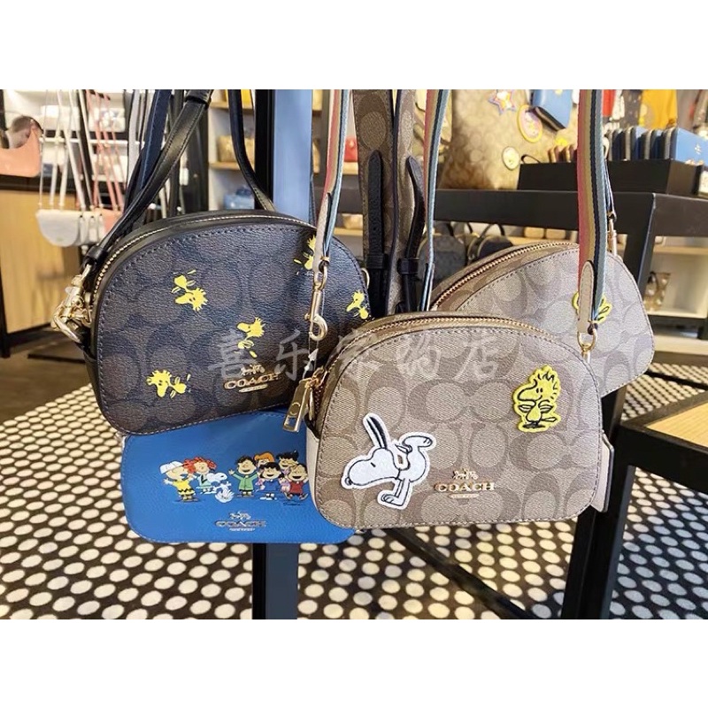 ✨ Túi đeo chéo Coach x Peanuts Mini Serena C4600 C4587 C4238 6480