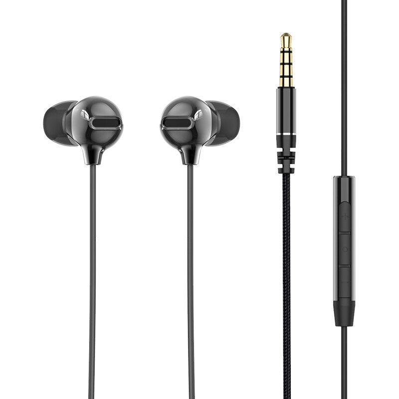 Tai nghe nhét tai cổng tròn 3.5mm Obsidian Stereo Earphone với công nghệ âm thanh Hifi - Rock