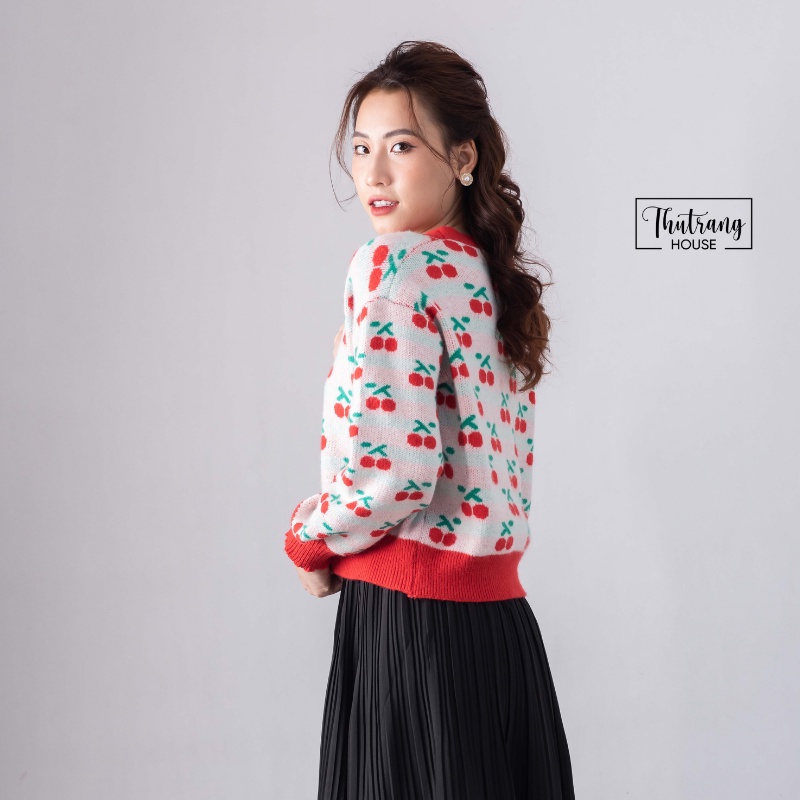 Áo khoác nữ len cardigan cổ tim V Ulzzang Hàn Quốc dài tay chất liệu len dày dặn cao cấp đẹp 504