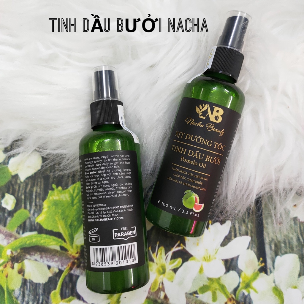 [ combo 5 chai ] Dưỡng tóc tinh dầu vỏ bưởi Pomelo Nacha Beauty 100ml