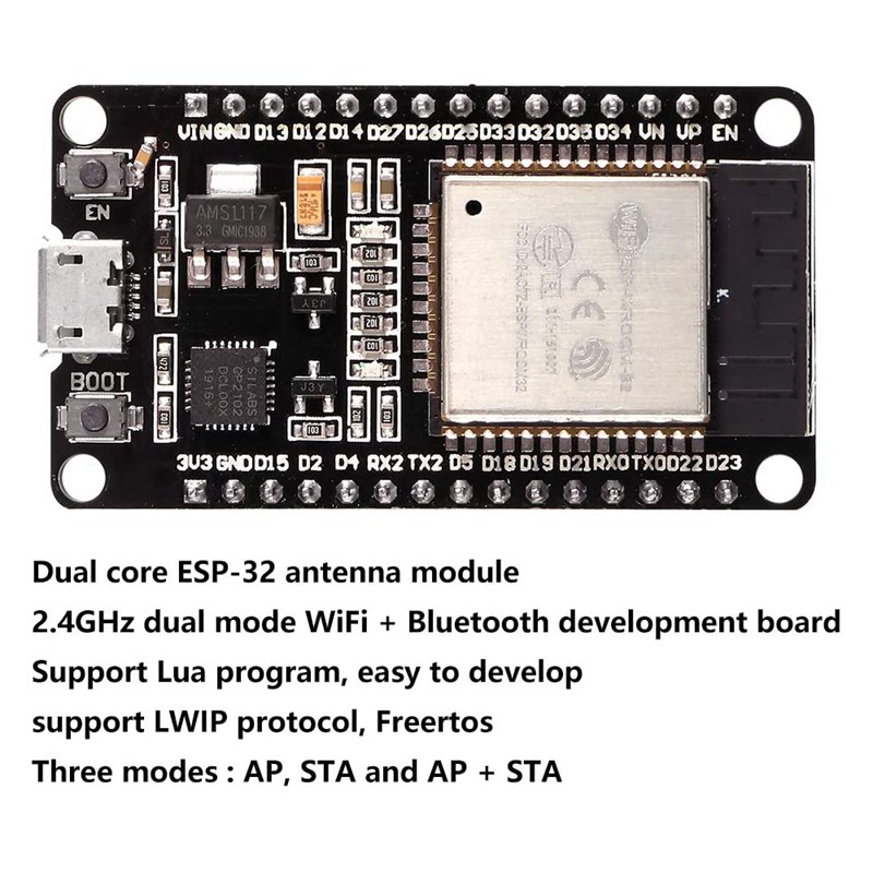 Bộ 5 Bảng Mạch Điều Khiển Micro Esp32 Esp-32S Wifi Nodemcu-32S