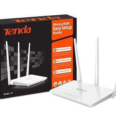 PHÁT WIRELESS TENDA F3 - 300Mbp 3 ANTEN PHÁT SÓNG MẠNH 20M