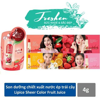 ✅ (CHÍNH HÃNG) Son dưỡng có màu Lipice Sheer Color Fruit Juice 4g