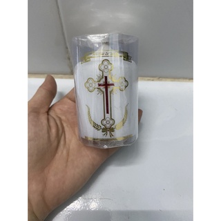 225. Cặp đèn cầy công giáo 6cm