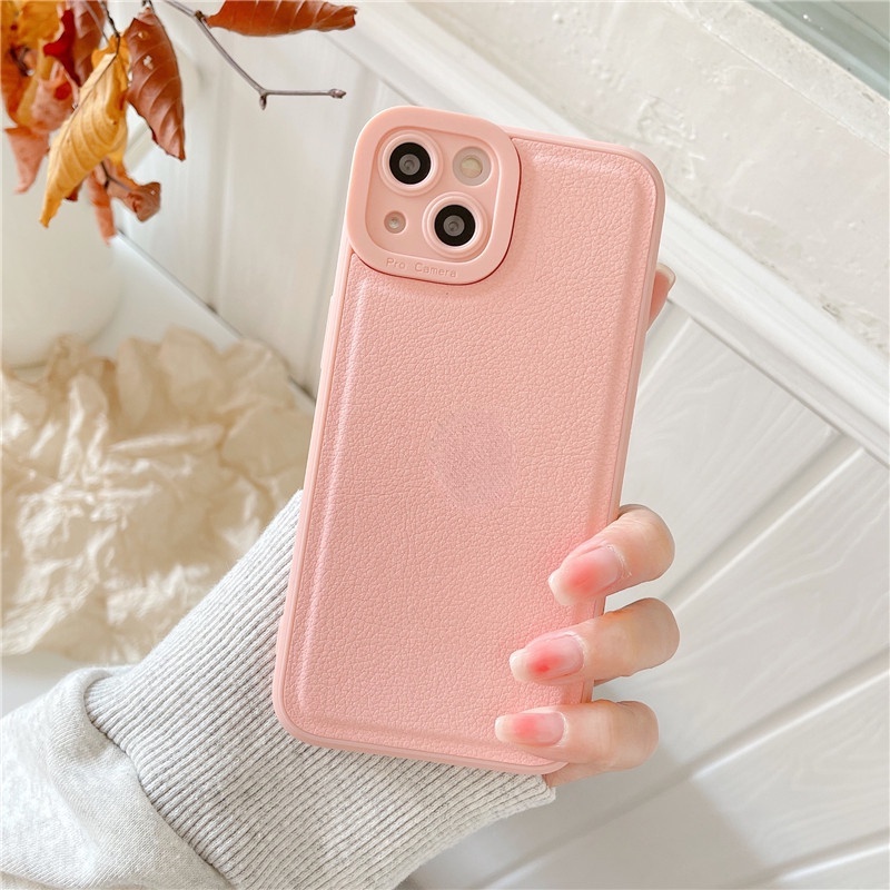 Ốp điện thoại da viền silicon cho Iphone13 12 11pro 13pro max 12 11 11pro 12 Pro Max
