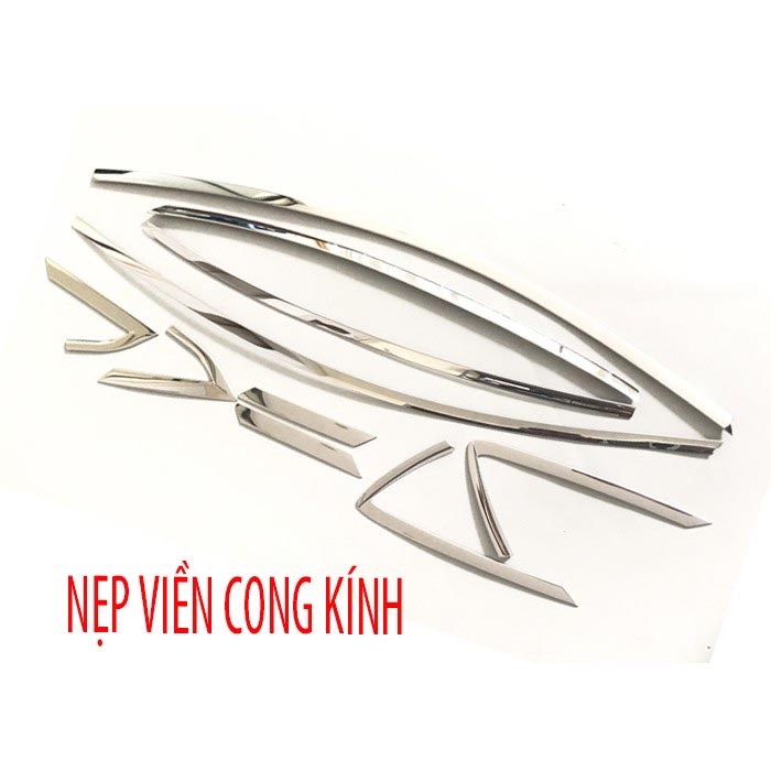 Ốp nẹp viền chân, cong kính xe Hyundai Accent 2018 - 2021, 2022, 2023 inox cao cấp, sáng bóng