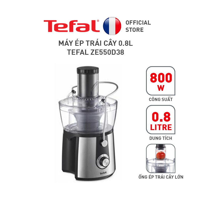 Máy ép trái cây Tefal ZE550D38 800W
