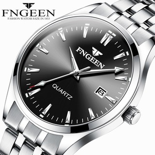 (TRỢ GIÁ KHỦNG) Đồng Hồ Nam FNGEEN Doanh Nhân 2018 Dây Thép Không Gỉ Cao Cấp