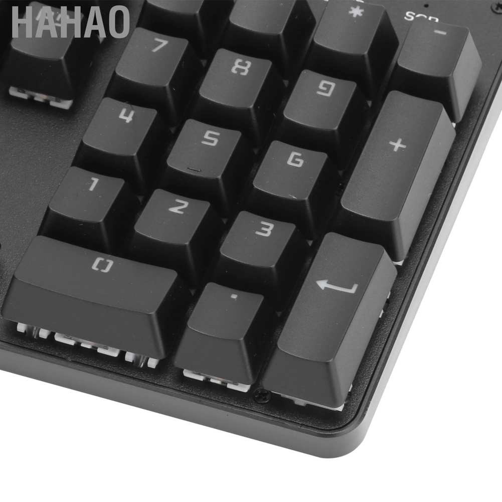 Hahao Game Keyboard Mechanical Blue Switch 104 Keys Color Hybrid E-Sport Computer Accessories