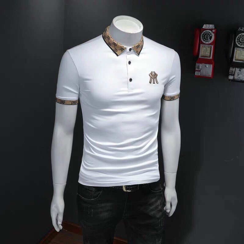 Áo phông Nam Nữ 🔅FULL SIZE🔅 Áo polo MLB NY phối cổ logo thêu size M-XXL chất vải mềm mịn, thấm mồ hôi cực tốt