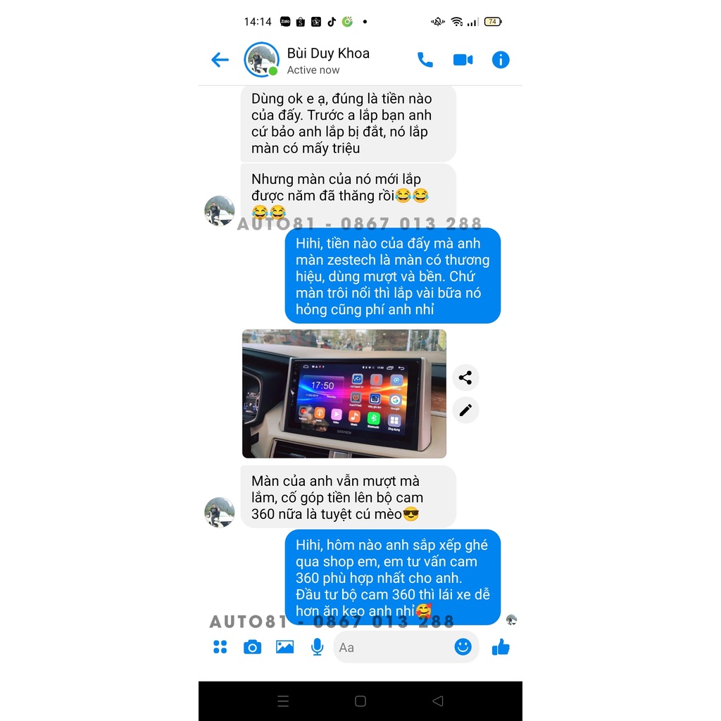 Màn hình android Zestech S500, định vị xe từ xa, check phạt nguội