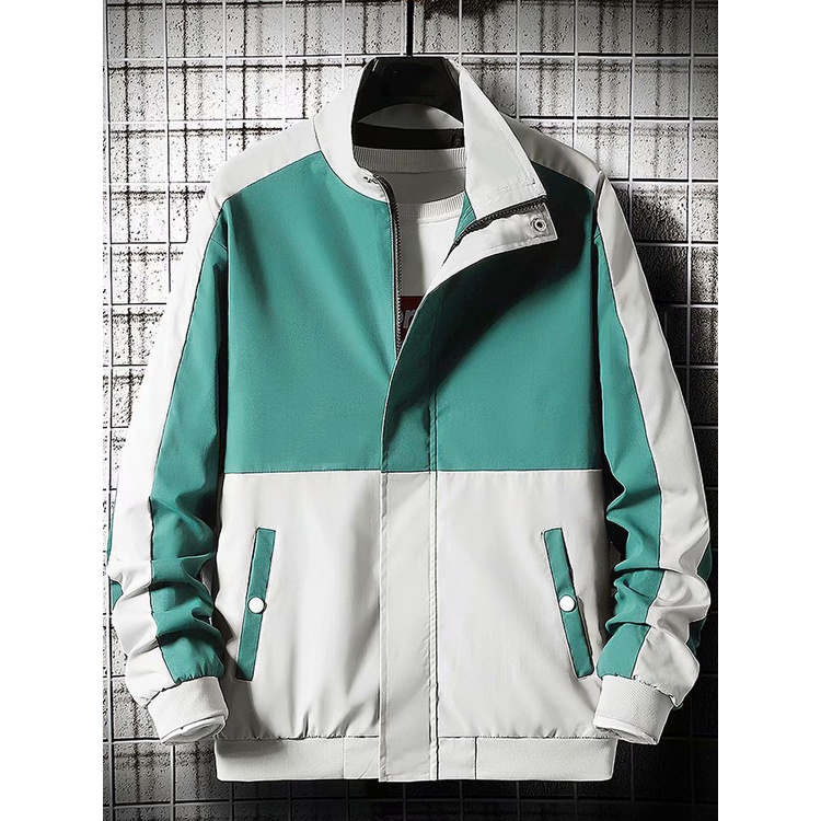 ÁO KHOÁC DÙ NAM PHỐI MÀU HIỆN ĐẠI -MẪU DÙ 2 LỐP STYLE HÀN QUỐC 2021