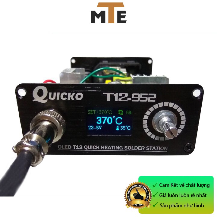 Trạm hàn T12 Quicko T12-952 bản quốc tế hiển thị OLED 220V