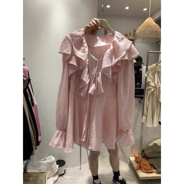 Áo tiểu thư công chúa dáng rộng tay dài