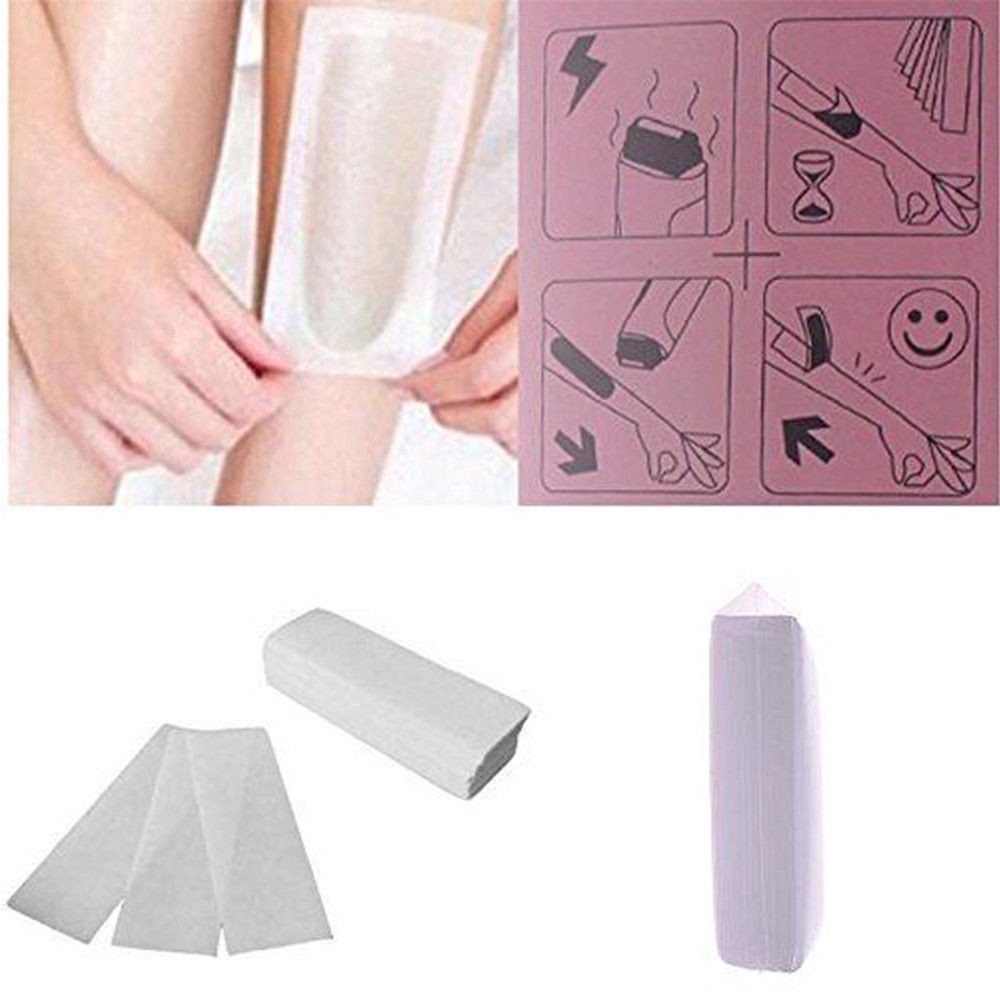 100Pcs Hair Removal Depilatory Nonwoven Epilator Wax Strip Paper Roll Waxing HOT | BigBuy360 - bigbuy360.vn