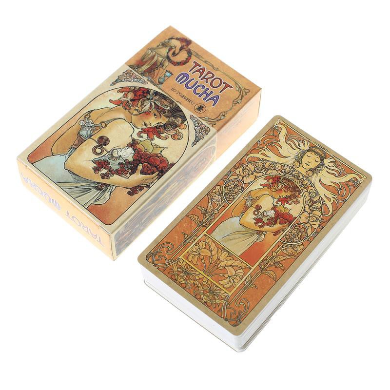 Combo Bài Tarot Mucha H15 Card Deck Cao Cấp và Túi Nhung Đựng Tarot