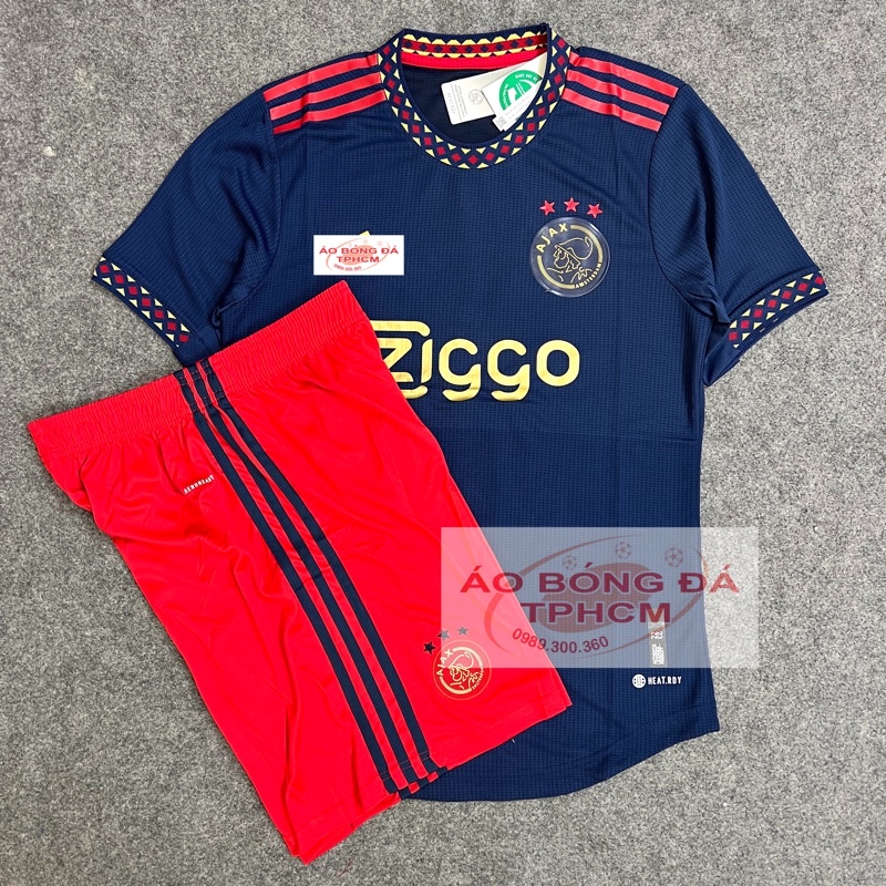 AJAX mùa 22/23 - Áo Bóng Đá bản PLAYER hàng Thái - AJAX 22/23 XanhĐen