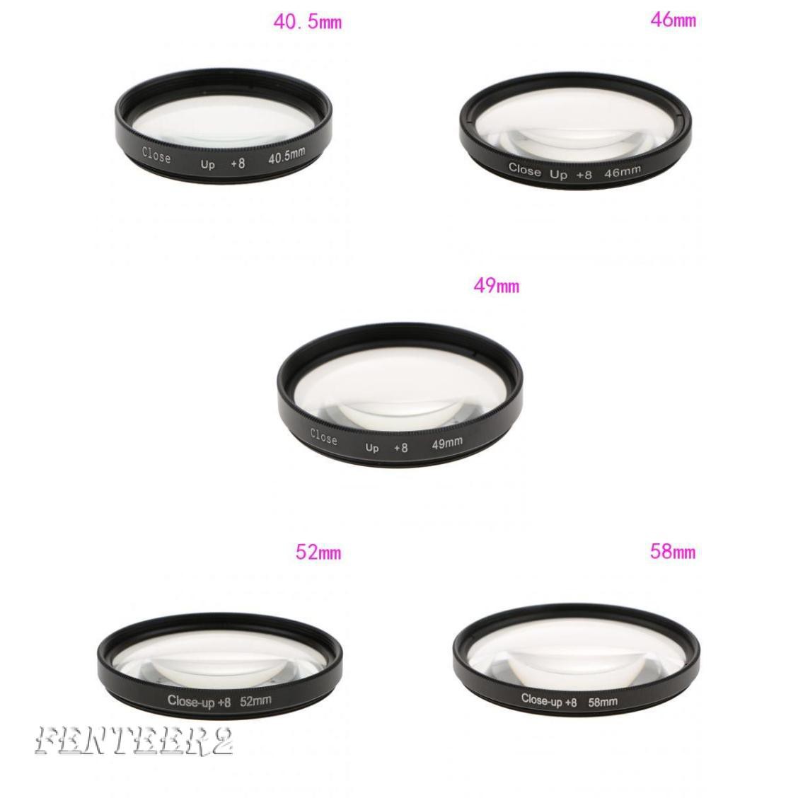 [Fenteer2  3c ] Close Up Macro +8 Filter for Nikon Canon Sony DSLR Camera Optical Lenses