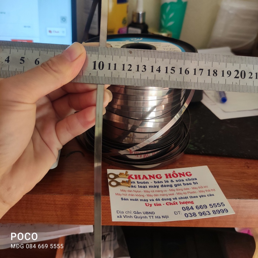 Dây hàn miệng túi rộng 5mm dài 1 mét + 4 đầu cốt 5mm - MÁY ĐÓNG GÓI KHANG HỒNG