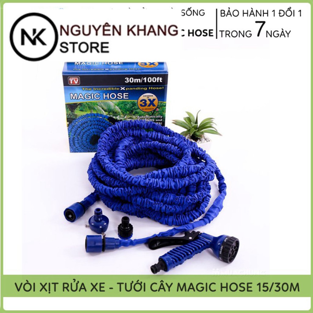 Vòi tươi cây rửa xe thông minh loại 1 Magic Hose giãn nở 15/30M