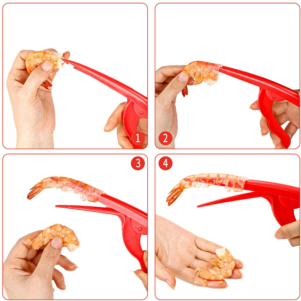 Dụng Cụ Lột Vỏ Tôm Tiện Lợi Bằng Thép Không Gỉ