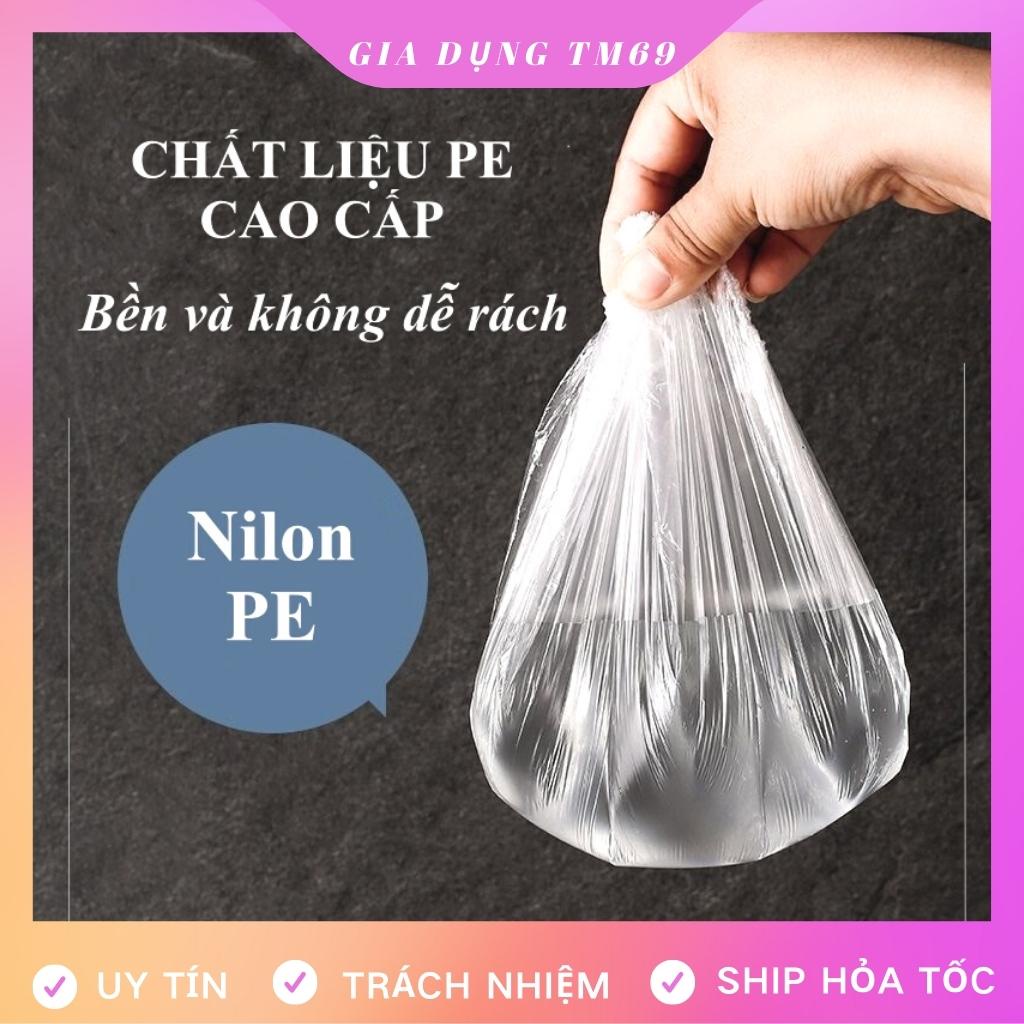 Màng Bọc Thực Phẩm Co Giãn Có Chun Nilon Che Chắn Bụi Hình Túi Gấu Set 100 Cái Bo Đồ Ăn Đa Năng