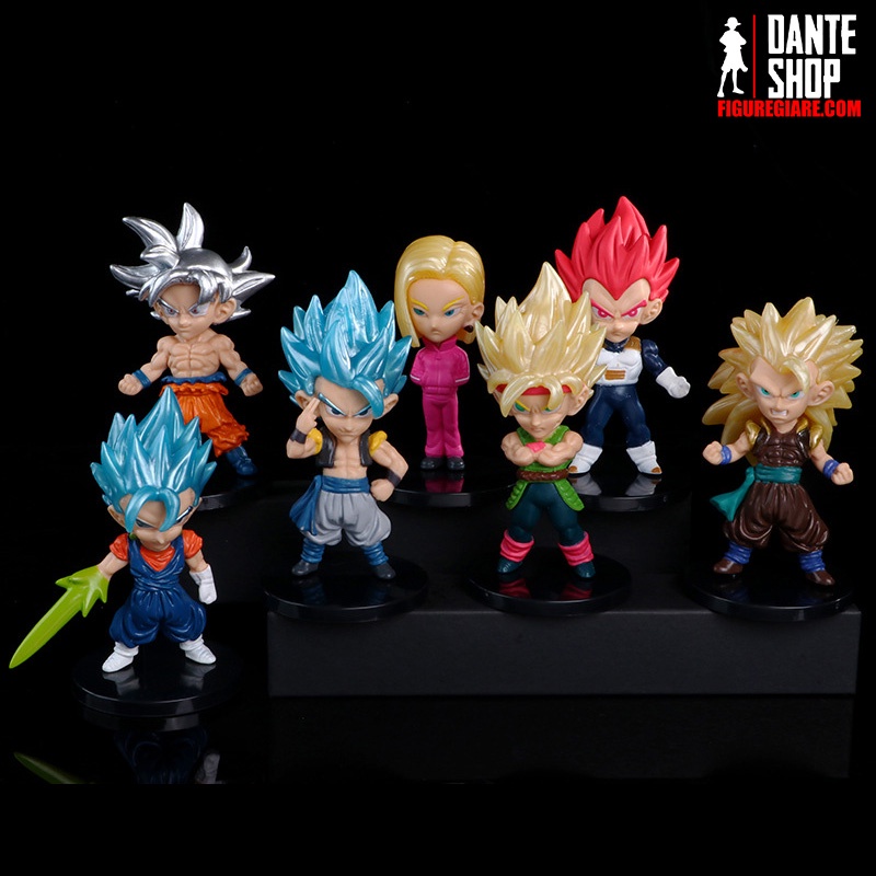 Mô Hình Dragon Ball Supper Nhân Vật Goku, Vegeto, vegeta 10cm nobox